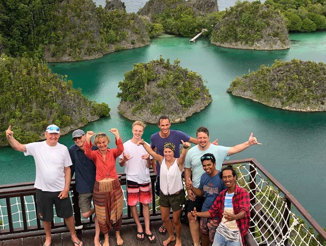 Guests at Fam Island Lookout